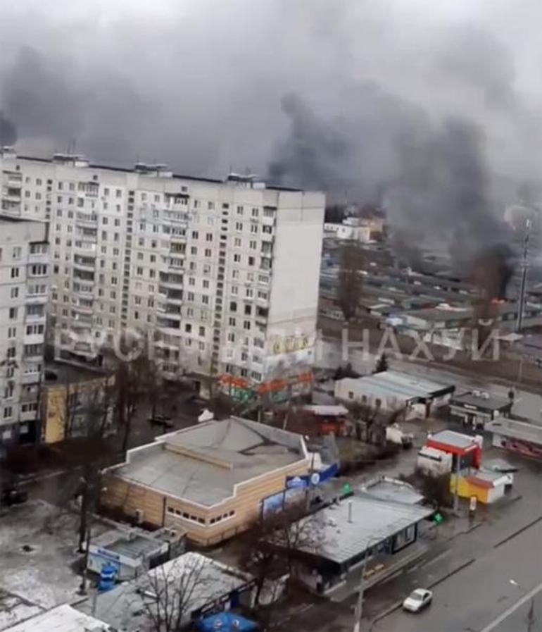 Son dakika: Rusyadan bomba yağmuru Kievde kritik noktalar bir bir vuruluyor...