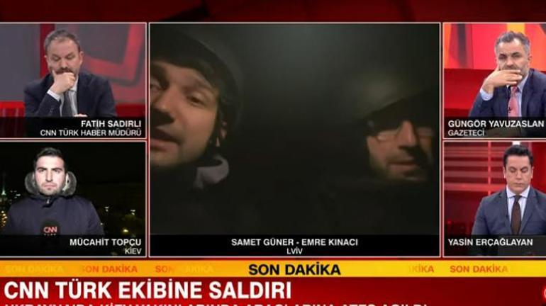 Son dakika: Ukraynada saldırıya uğrayan CNN TÜRK ekibi o anları canlı yayında anlattı