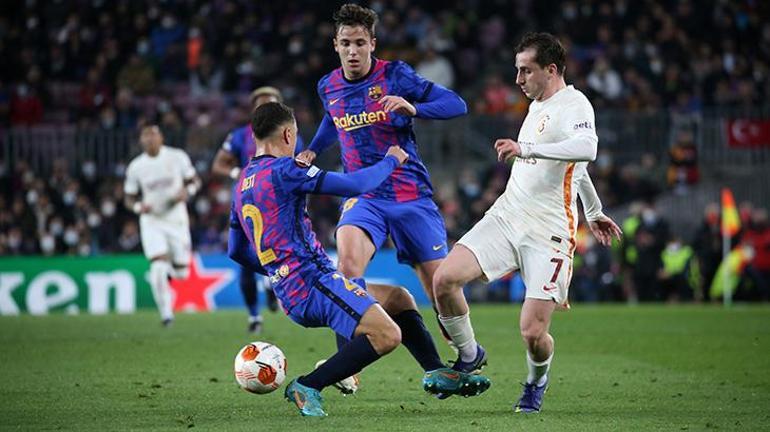 Son dakika haberi: Barcelona - Galatasaray maçına damga vuran an Kerem Aktürkoğlu ile Torrent