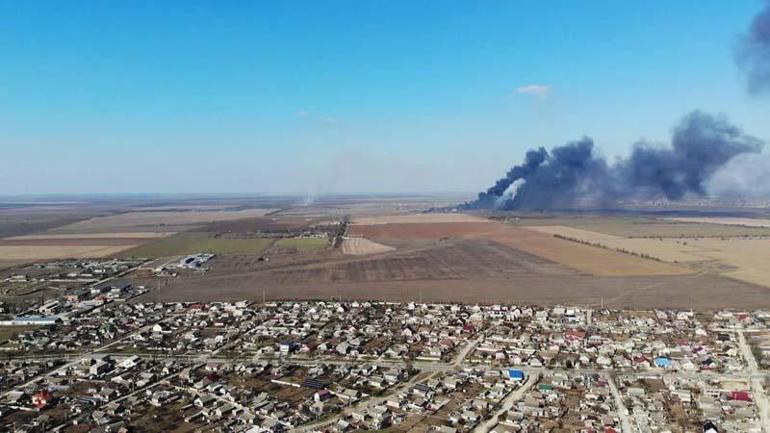 Ukrayna saldırısının uydu görüntüleri yayınlandı Her noktada yangın çıktı