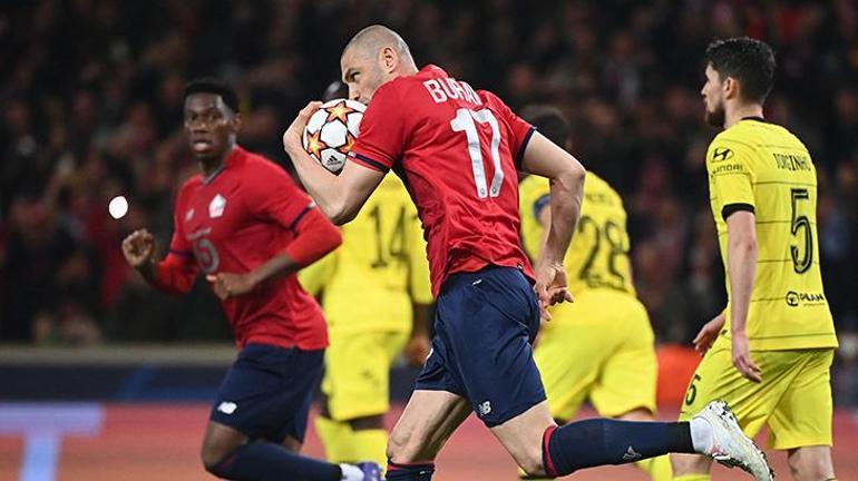 Burak Yılmaz, in the Lille - Chelsea match, made the history of the Champions League, marked the night