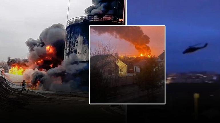 haberler Ukrayna helikopterleri Rus yakıt deposunu vurdu Güvenlik uzmanı: Bu sıradan bir olay değil