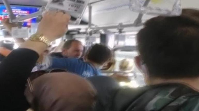 Metrobüste yer verme tartışması Kadın yolcuya tehditler savurdu