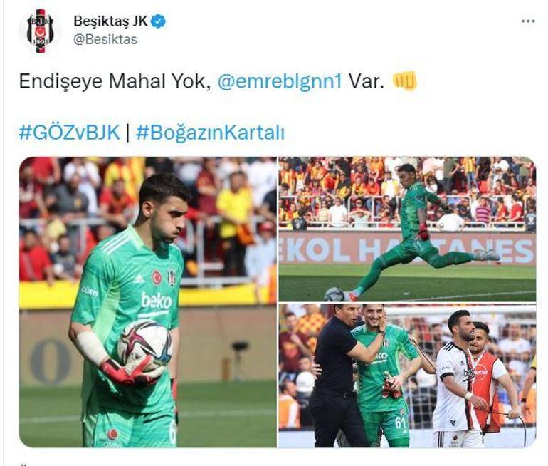 Beşiktaşın 18lik kalecisi Emre Bilgin alev aldı Kariustan sonra tarihe geçti