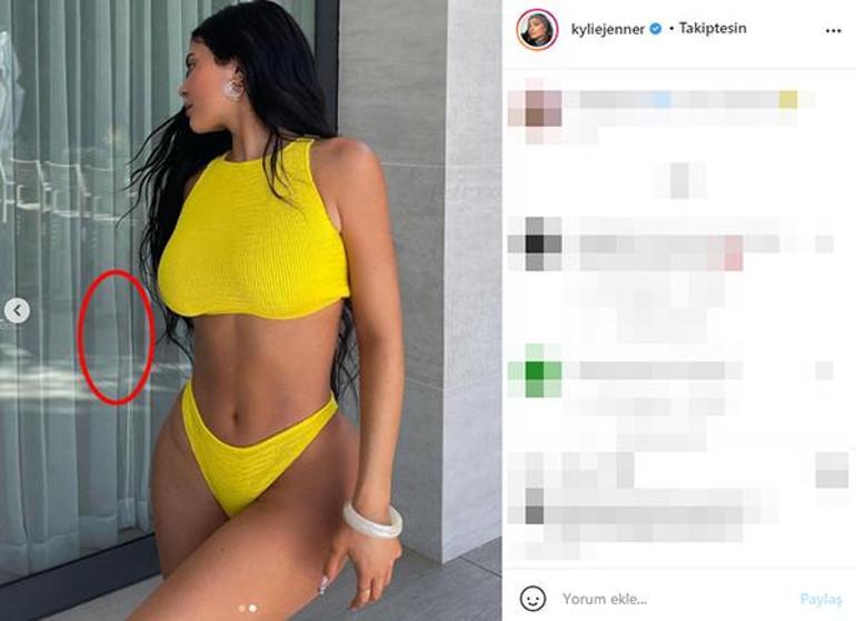 Kylie Jenner photoshop hatasıyla sosyal medyanın diline düştü