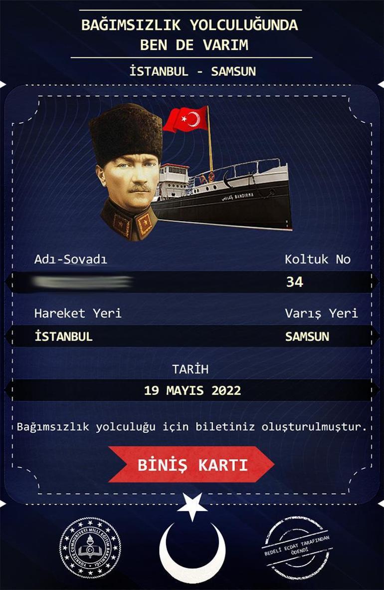 THY hatıra bileti alma ekranı Türk Hava Yolları 19 Mayıs Hatıra bileti alma ekranı...