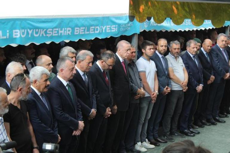 Kazada ölen Sudenaza veda Erdoğan cenaze törenine katıldı