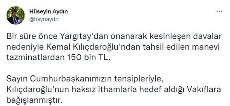 Kılıçdaroğlunun iddialarıyla ilgili Erdoğanın avukatından açıklama: Yasal yollara başvurulacak