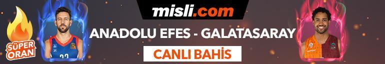 Anadolu Efes - Galatasaray maçı Tek Maç, Canlı Bahis, Canlı İzle ve Süper Oran seçenekleriyle Misli.comda