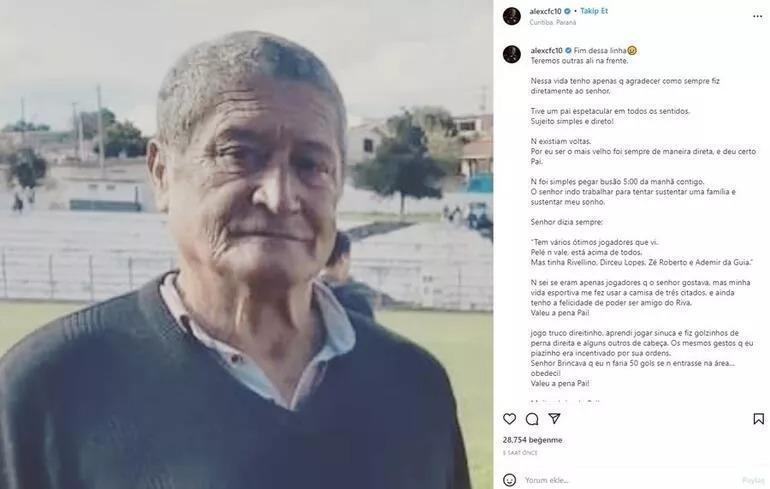 Alex de Souzanın acı günü Sosyal medyadan duyurdu