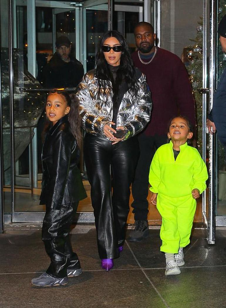 Kim Kardashian ve Kanye Westin Babalar Günü'nü kutladı