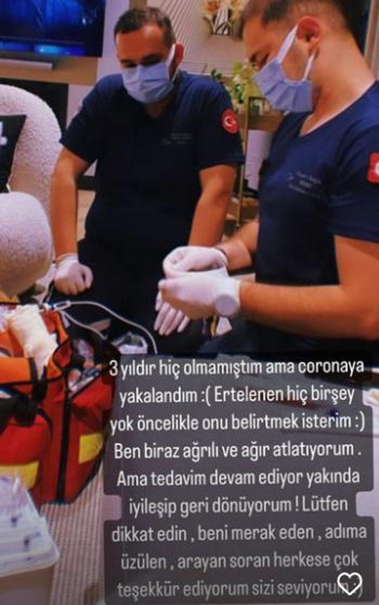 Demet Özdemir contrajo coronavirus antes de la boda