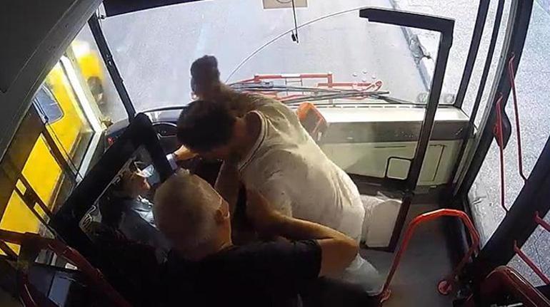 İzmirde kadın otobüs şoförünü darbeden şüpheli tutuklandı