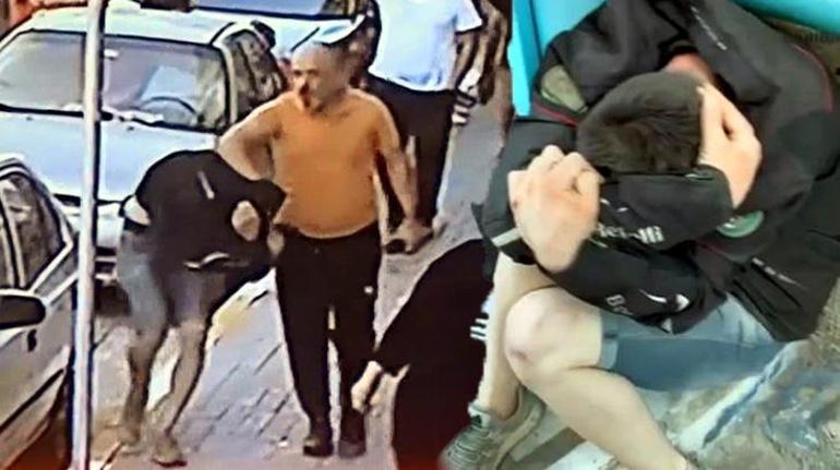 haberler Kızına atılan mesajları gören baba çıldırdı Genci cadde boyunca dövdü