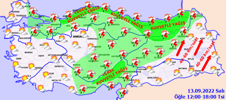 Bugün hava durumu nasıl olacak Meteorolojiden şiddetli yağış uyarısı İstanbul-İzmir-Ankara hava durumu raporu...