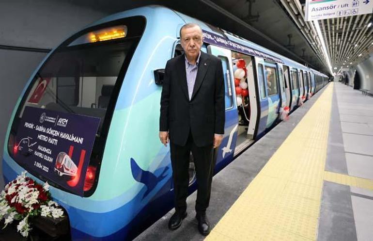 haberler Pendik-Sabiha Gökçen metrosu açıldı Erdoğan: Eli İstanbulda gözü başka yerde olanların eksiğini biz tamamlıyoruz