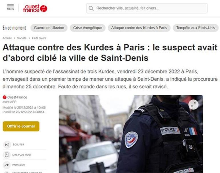 Fransada utanç verici manşetler PKKlı teröristlerin sözcüsü oldular
