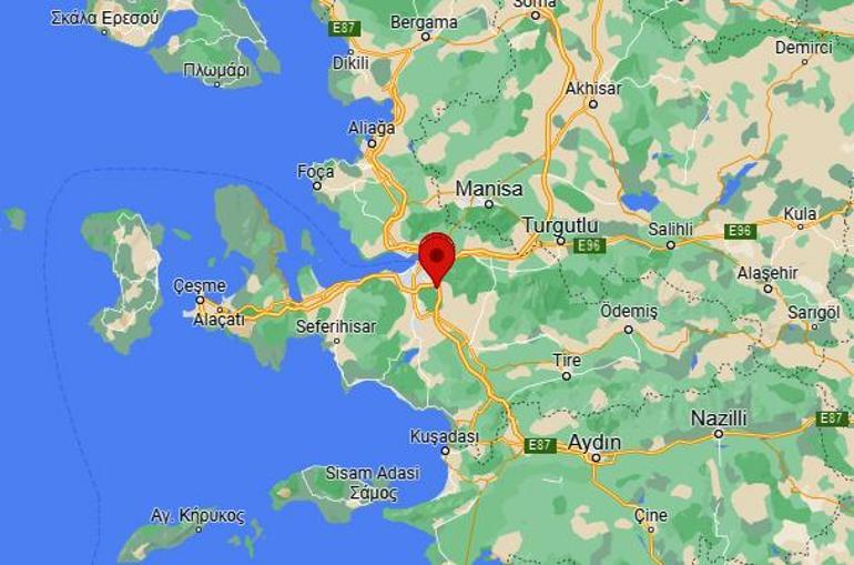 İzmirde 3,1 büyüklüğünde deprem