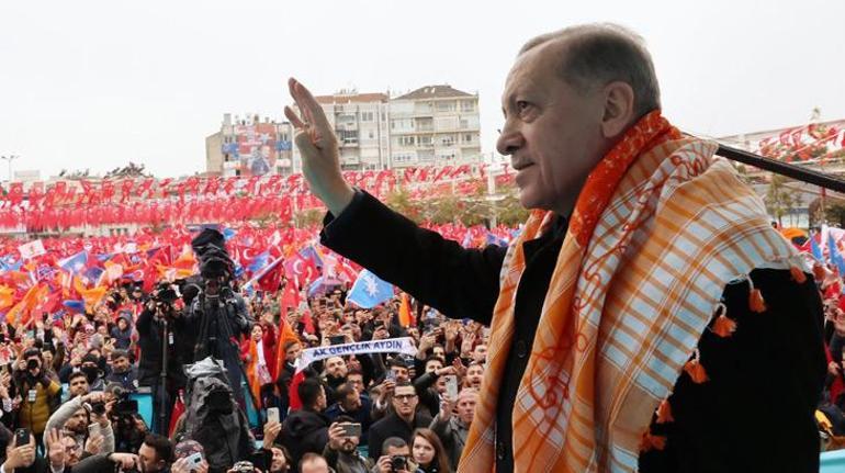 Cumhurbaşkanı Erdoğandan Aydında 14 Mayıs mesajı: Türkiyenin ayağına pranga vurmayı başaramayacaksınız