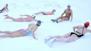 Yüzücülere, eksi 12 derecede karda şok programı